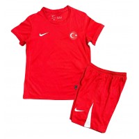 Echipament fotbal Curcan Tricou Deplasare European 2024 pentru copii maneca scurta (+ Pantaloni scurti)